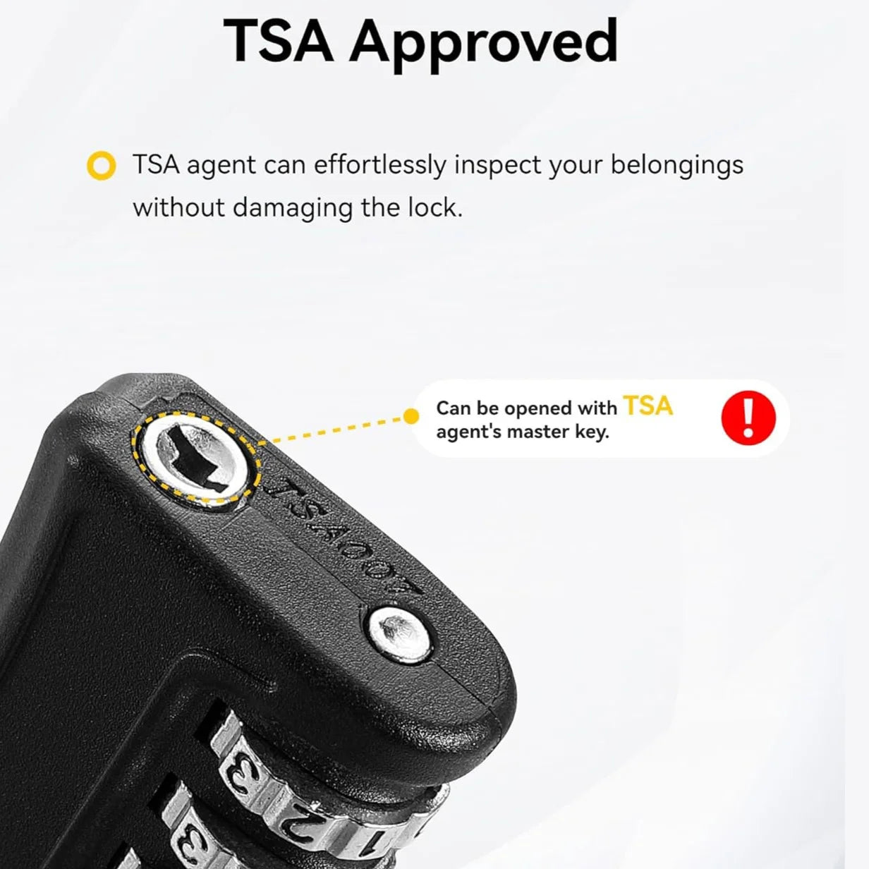 SecureTrip™ TSA Luggage Locks (4-Pack)