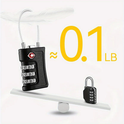 SecureTrip™ TSA Luggage Locks (4-Pack)