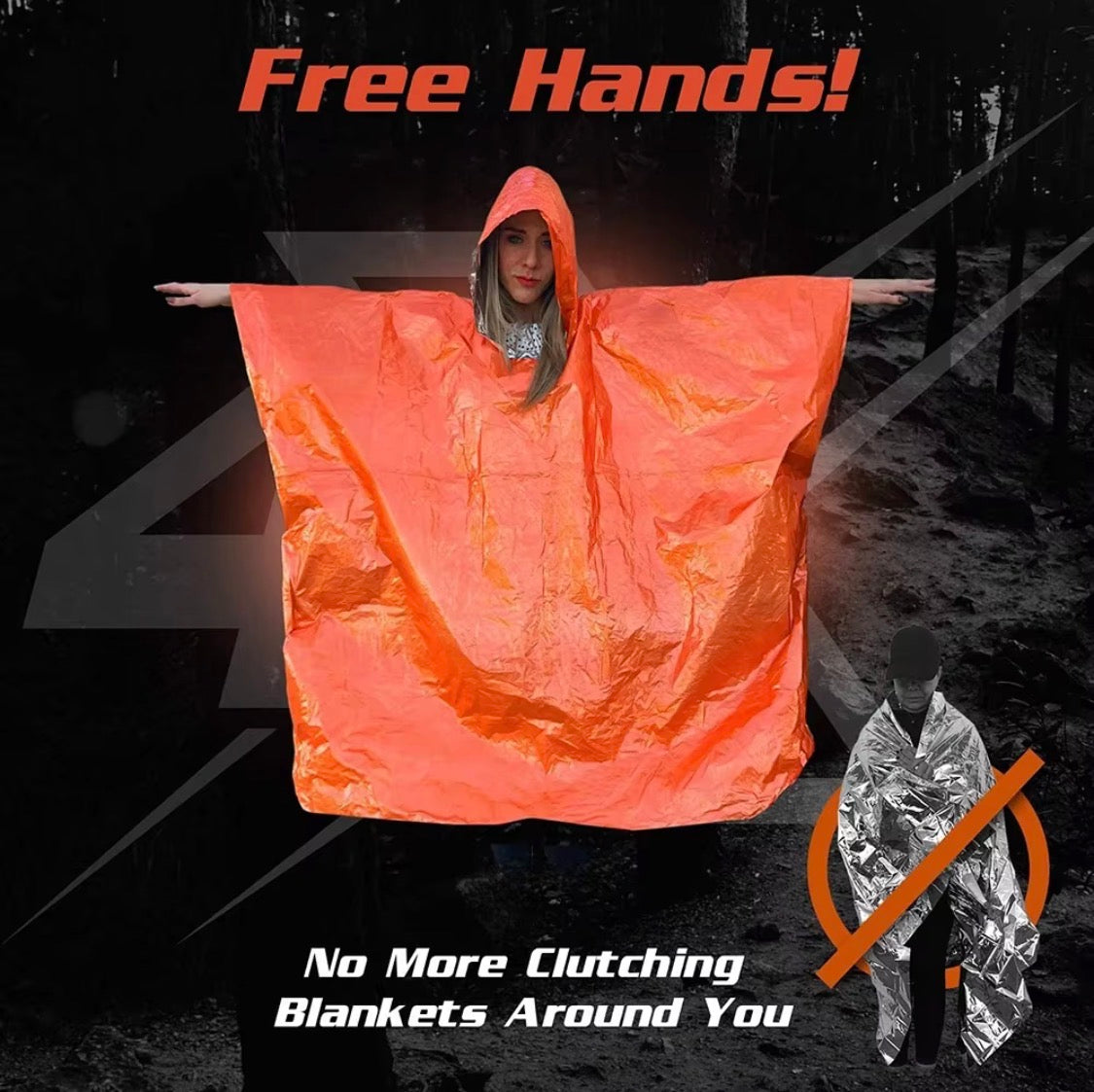 ThermaShield™ Emergency Survival Poncho