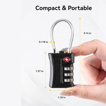 SecureTrip™ TSA Luggage Locks (4-Pack)