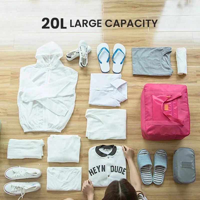 FlexiCarry™ Foldable Travel Duffel Bag