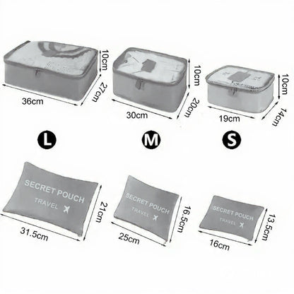 PackEase™ Travel Organizer Packing Cubes