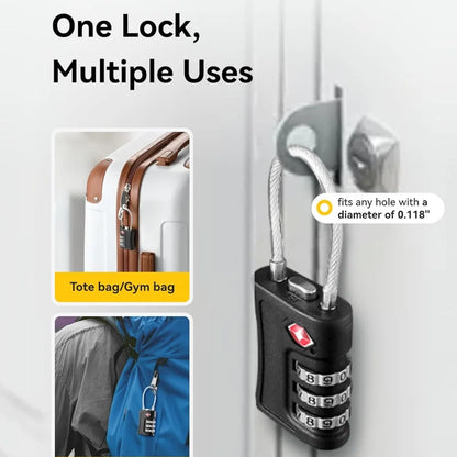 SecureTrip™ TSA Luggage Locks (4-Pack)