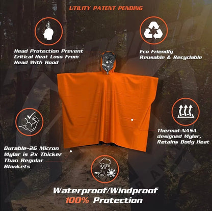 ThermaShield™ Emergency Survival Poncho
