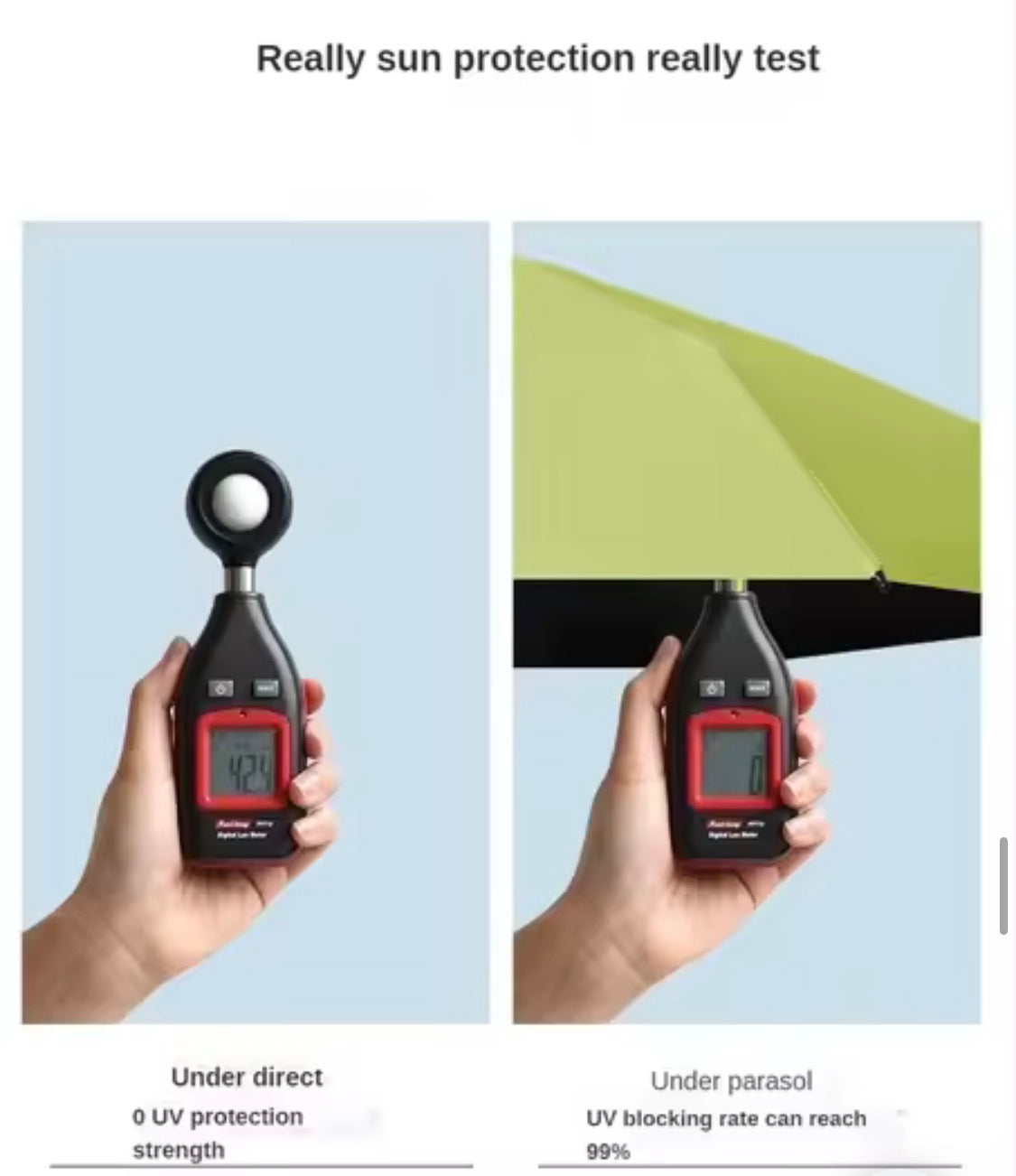 SunCapsule™ Mini UV & Rain Travel Umbrella