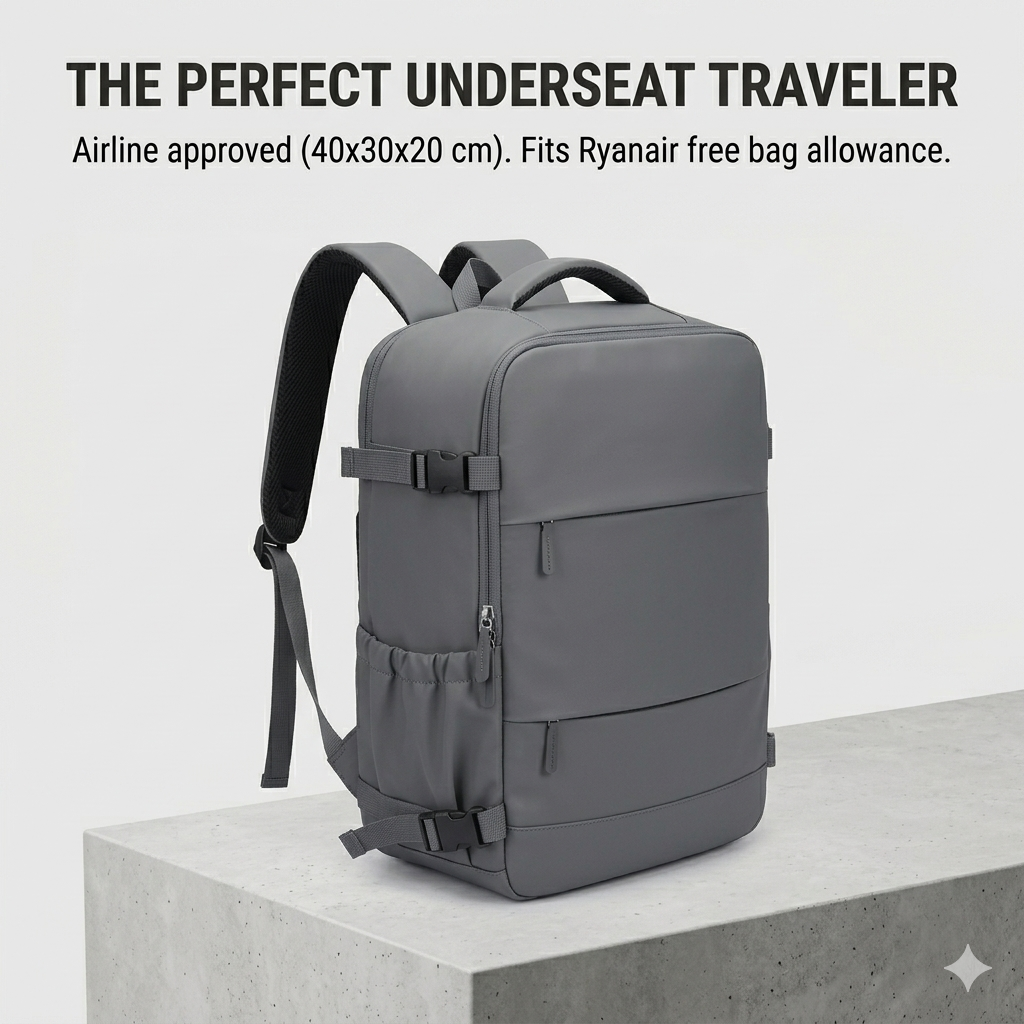 backpack dimensions fit for air travel AeroCarry™ Cabin Travel Backpack
