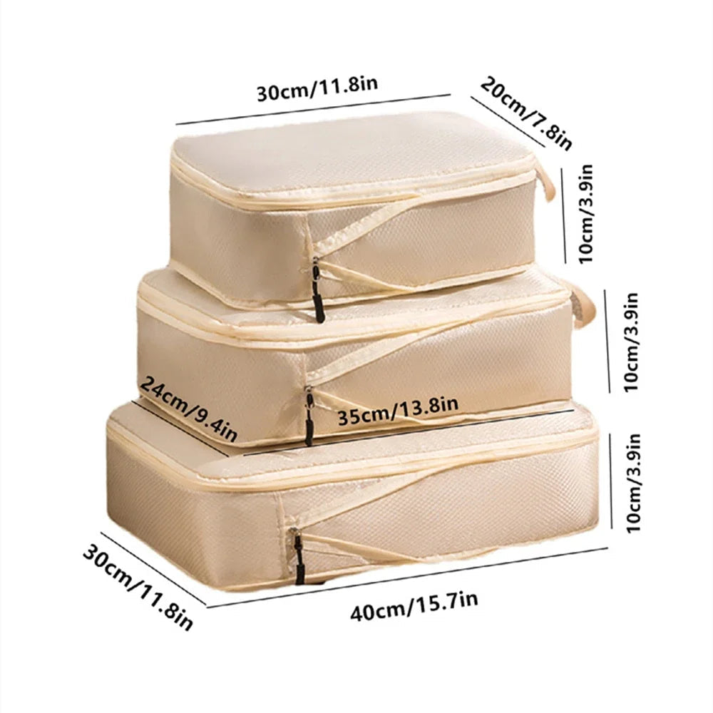 CompressPro™ Travel Compression Packing Cubes